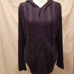 JMS long sleeve sweater jacket